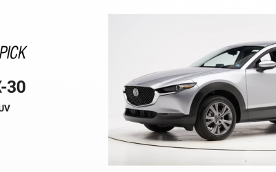 Cada vehículo Mazda evaluado gana los premios de seguridad más importantes del IIHS en 2023